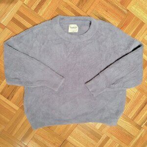 Abercrombie & Fitch Eyelash Crew Sweater Light Blue Size L
